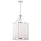 Nuvo Easton 3-Light Pendant - Polished Nickel Finish - White Linen Shade 60/7972 - alternate 3